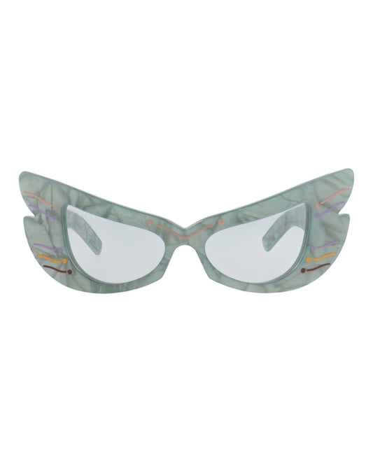 Gucci Womens Cat Eye Light Blue Light Blue Light Blue Fashion Designer Eyewear