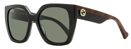 Gucci Square Web Sunglasses GG1300S 001 Black/Havana 55mm Black Havana