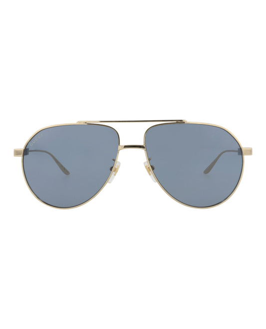 Gucci Mens Aviator Gold Gold Grey Fashion Designer Eyewear