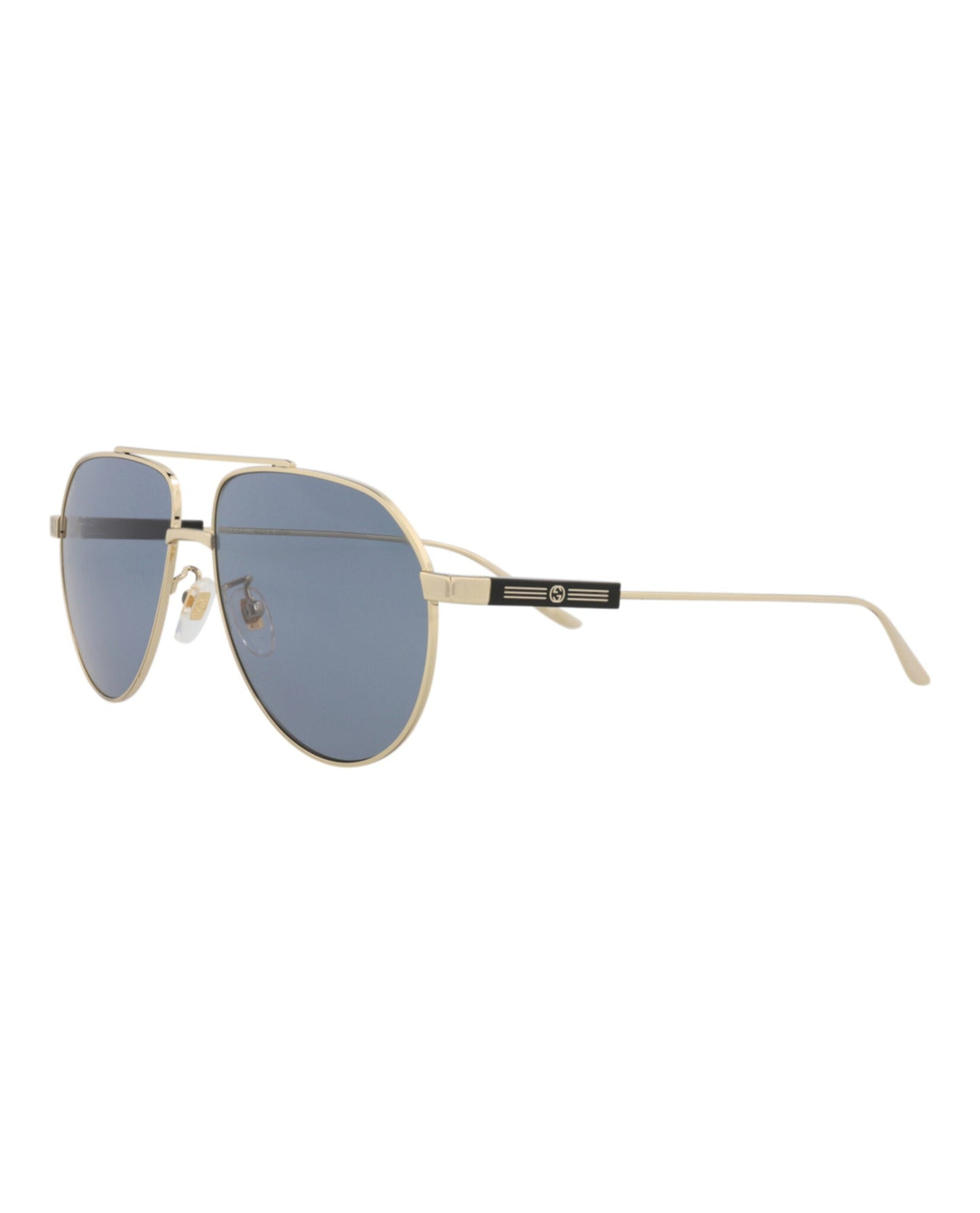 Gucci Mens Aviator Gold Gold Grey Fashion Designer Eyewear