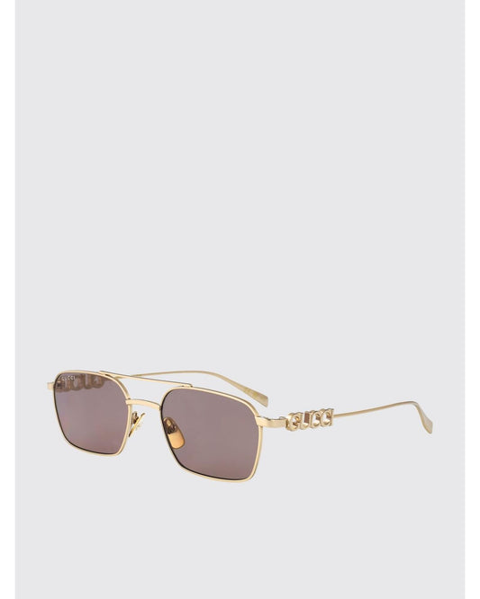 Gucci GG1804S Square Sunglasses UV Protection Women Gold Gold