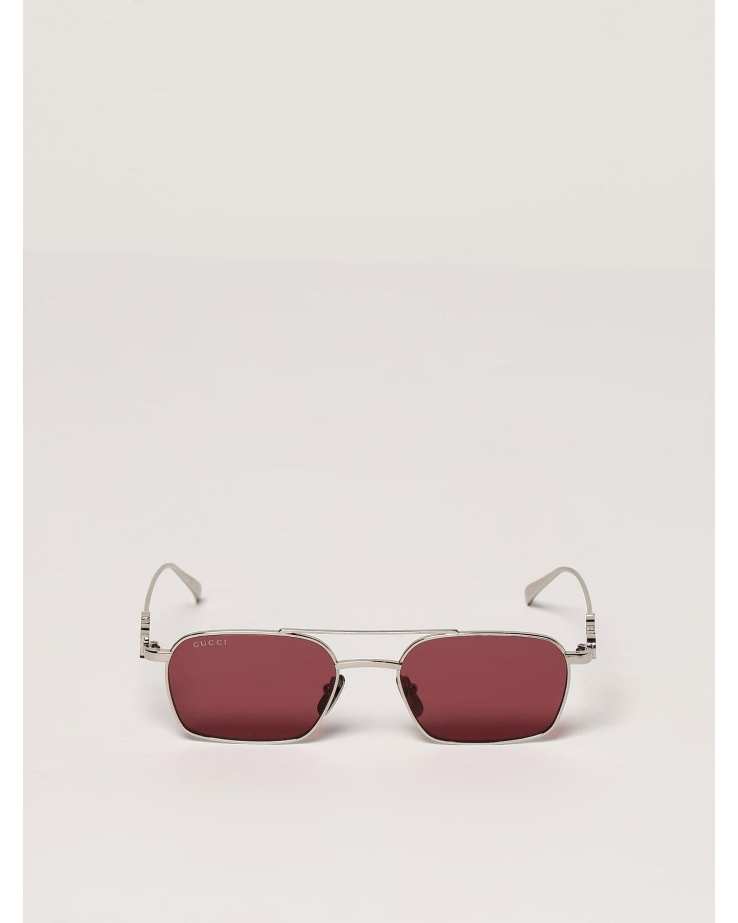 Gucci GG1804S Sunglasses Interlocking G Women Silver