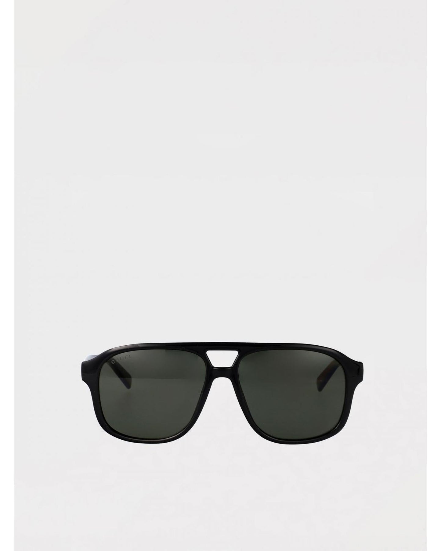 Gucci Aviator Sunglasses Green Lens Men Black
