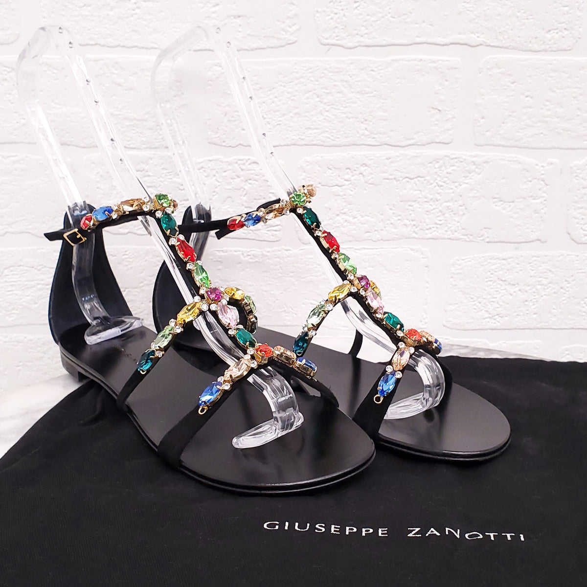 GIUSEPPE ZANOTTI RAINBOW 'ELBA' SANDALS - SIZE 38