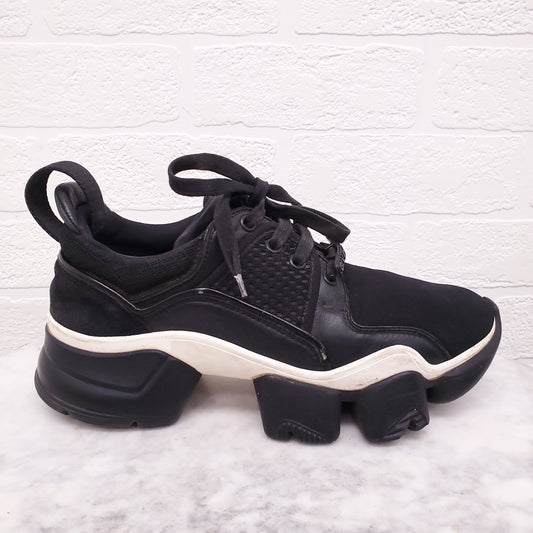 GIVENCHY BLACK LOGO SNEAKERS - SIZE 37