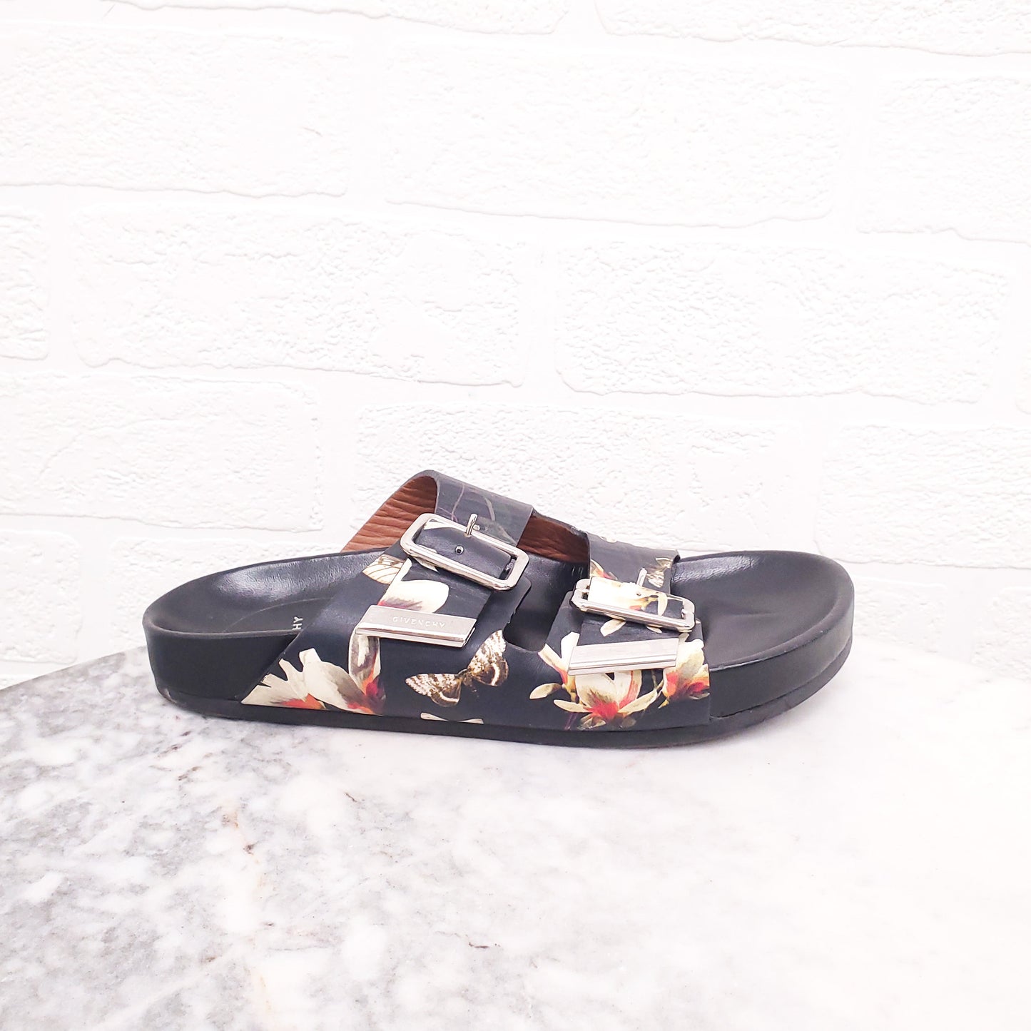 GIVENCHY FLORAL SANDALS - SIZE 35