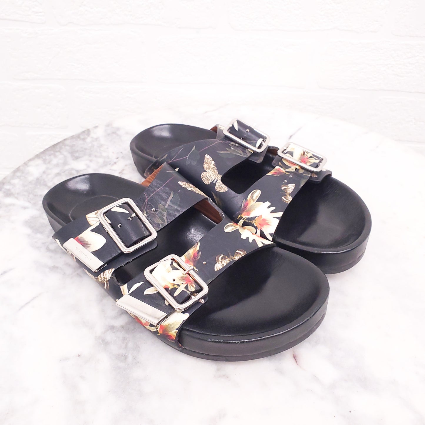GIVENCHY FLORAL SANDALS - SIZE 35