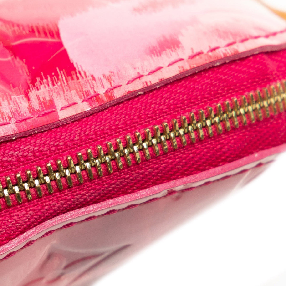 Pink Louis Vuitton Monogram Vernis Ikat Cosmetic Pouch