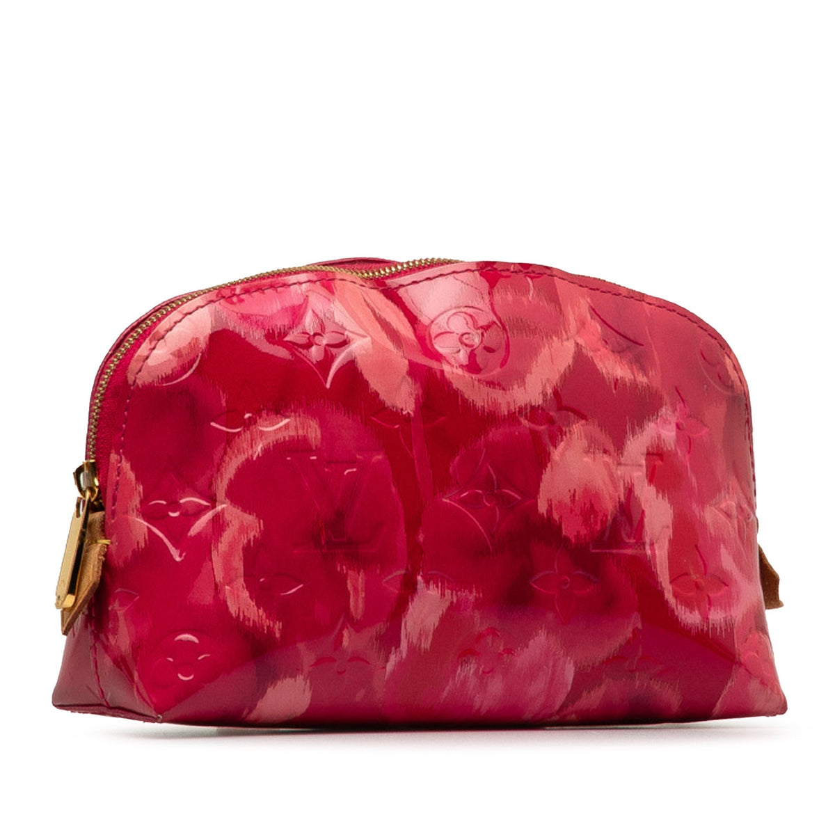 Pink Louis Vuitton Monogram Vernis Ikat Cosmetic Pouch