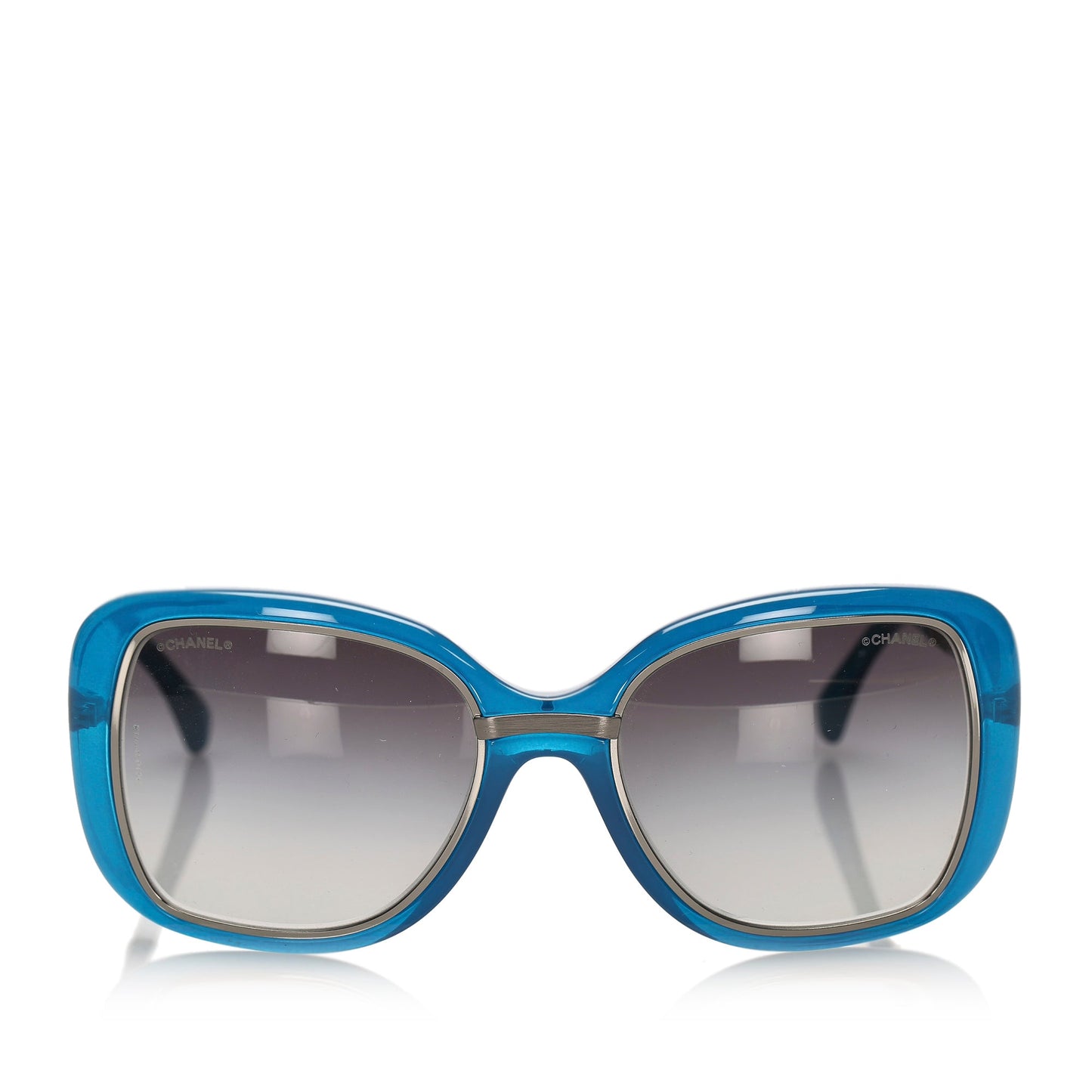 Square Tinted Sunglasses Blue