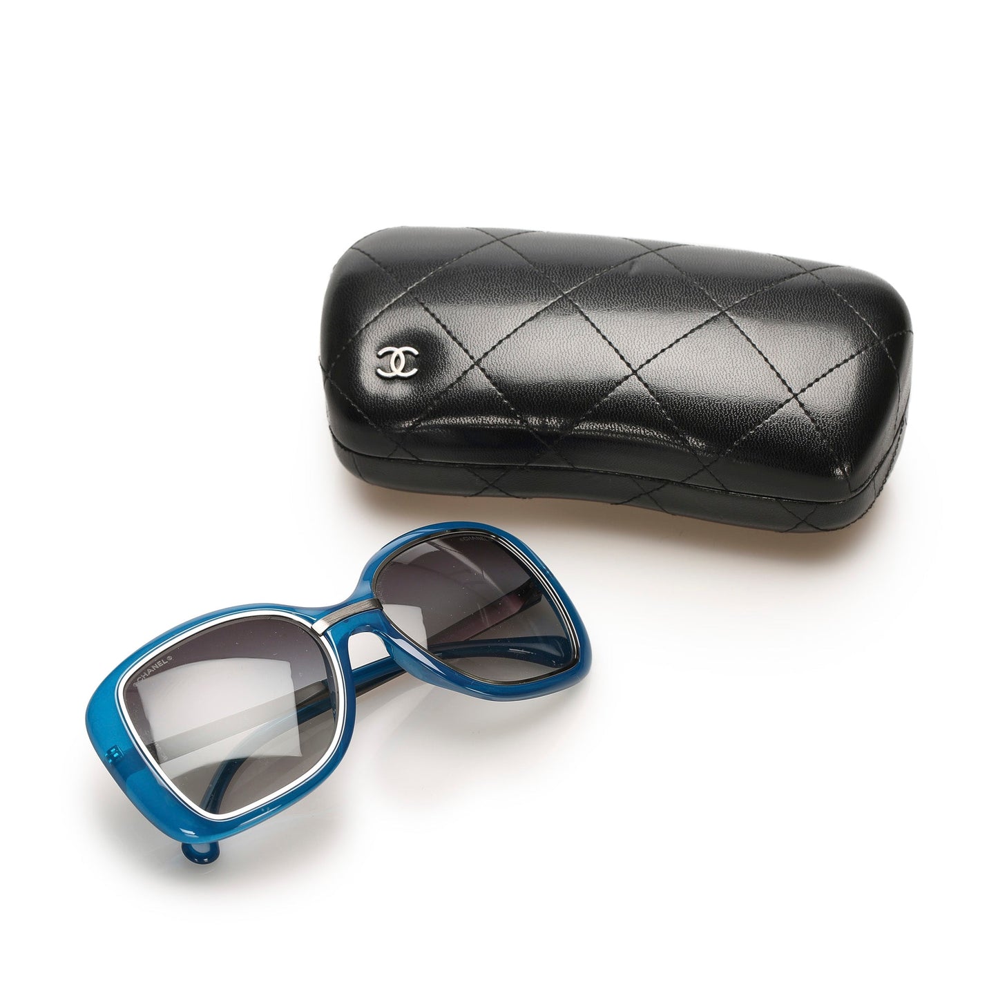 Square Tinted Sunglasses Blue