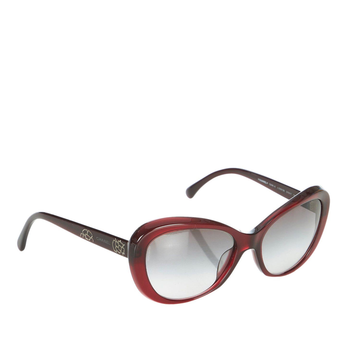 Round Tinted Sunglasses Black Red