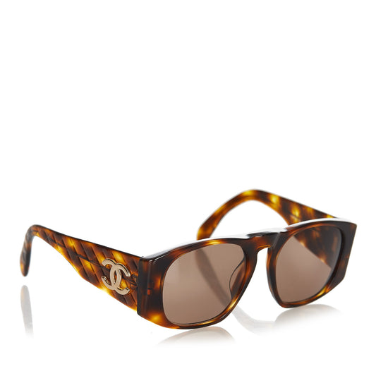 Round Tinted Sunglasses Brown