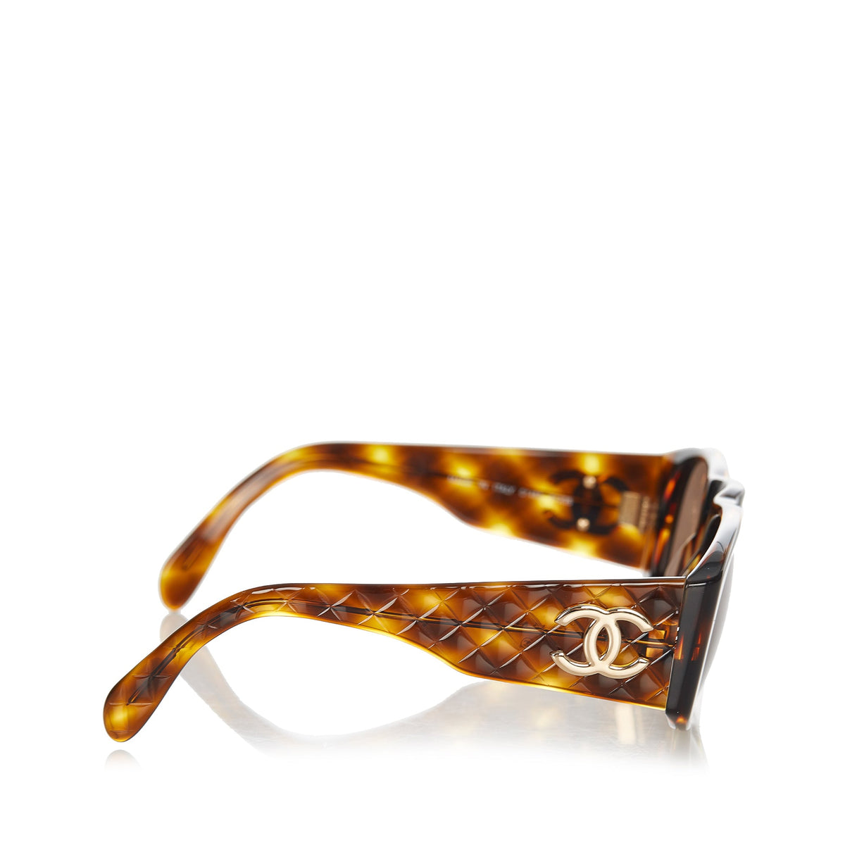Round Tinted Sunglasses Brown