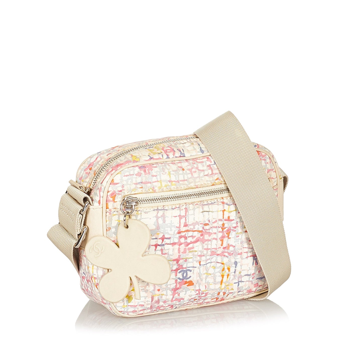 Clover Canvas Crossbody Bag White