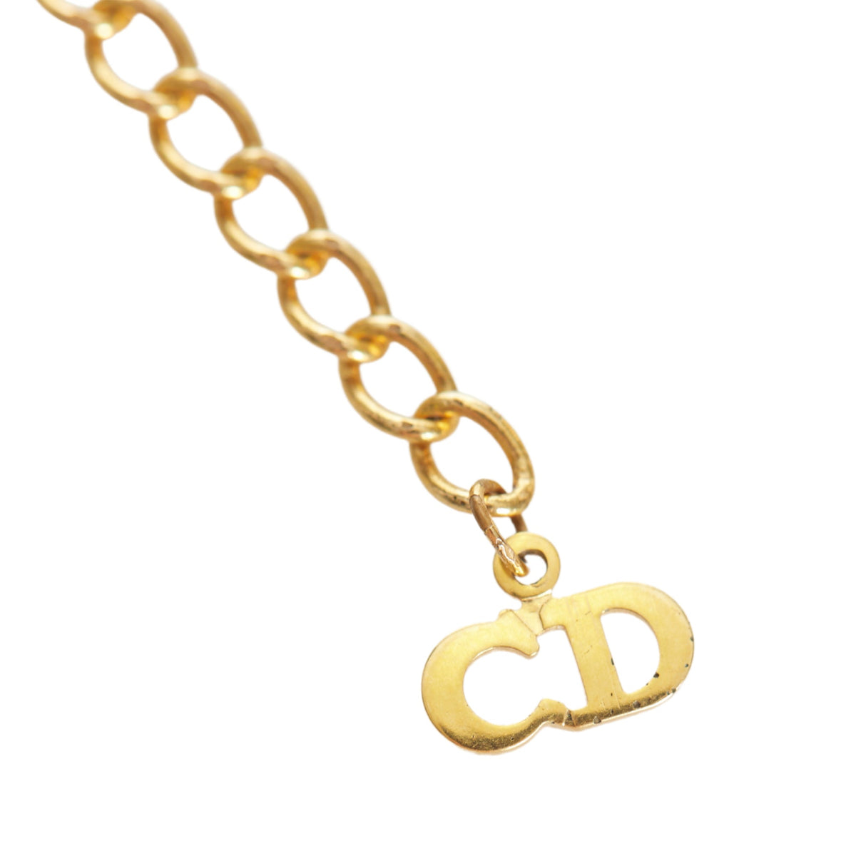 Dior Gold-Tone Pendant Necklace Gold