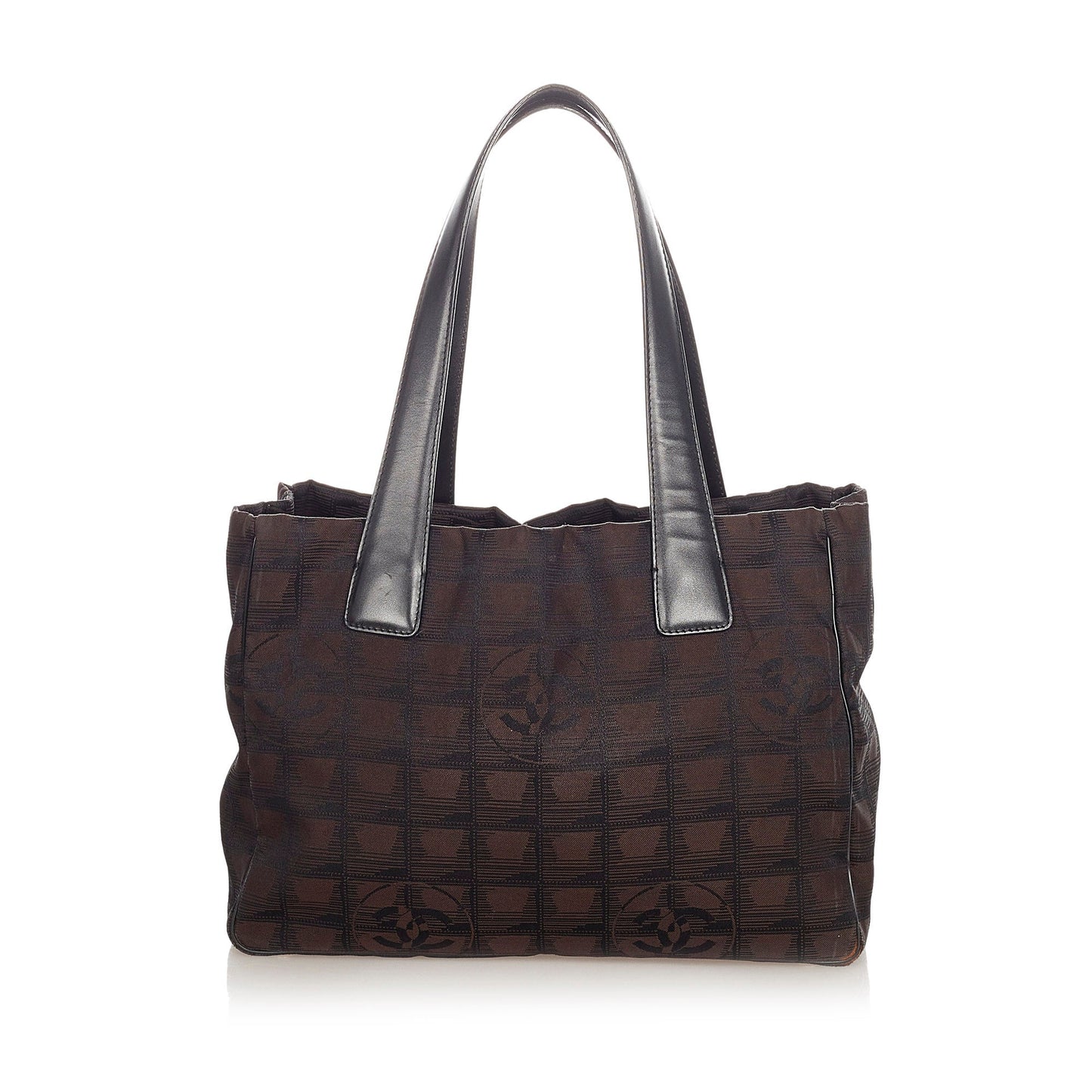 Chanel New Travel Line Canvas Tote Bag Black