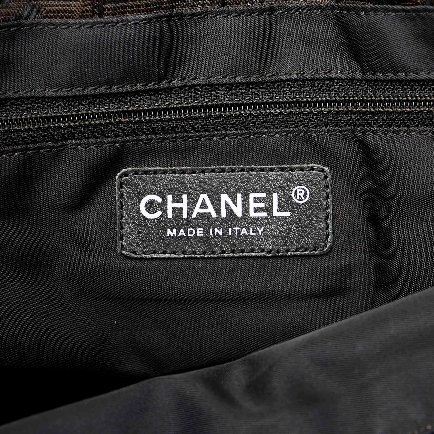 Chanel New Travel Line Canvas Tote Bag Black