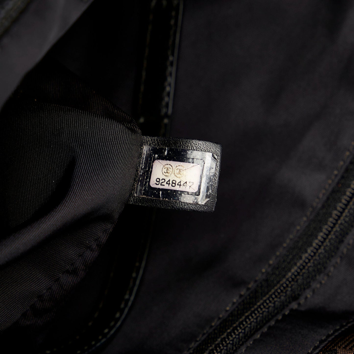 Chanel New Travel Line Canvas Tote Bag Black