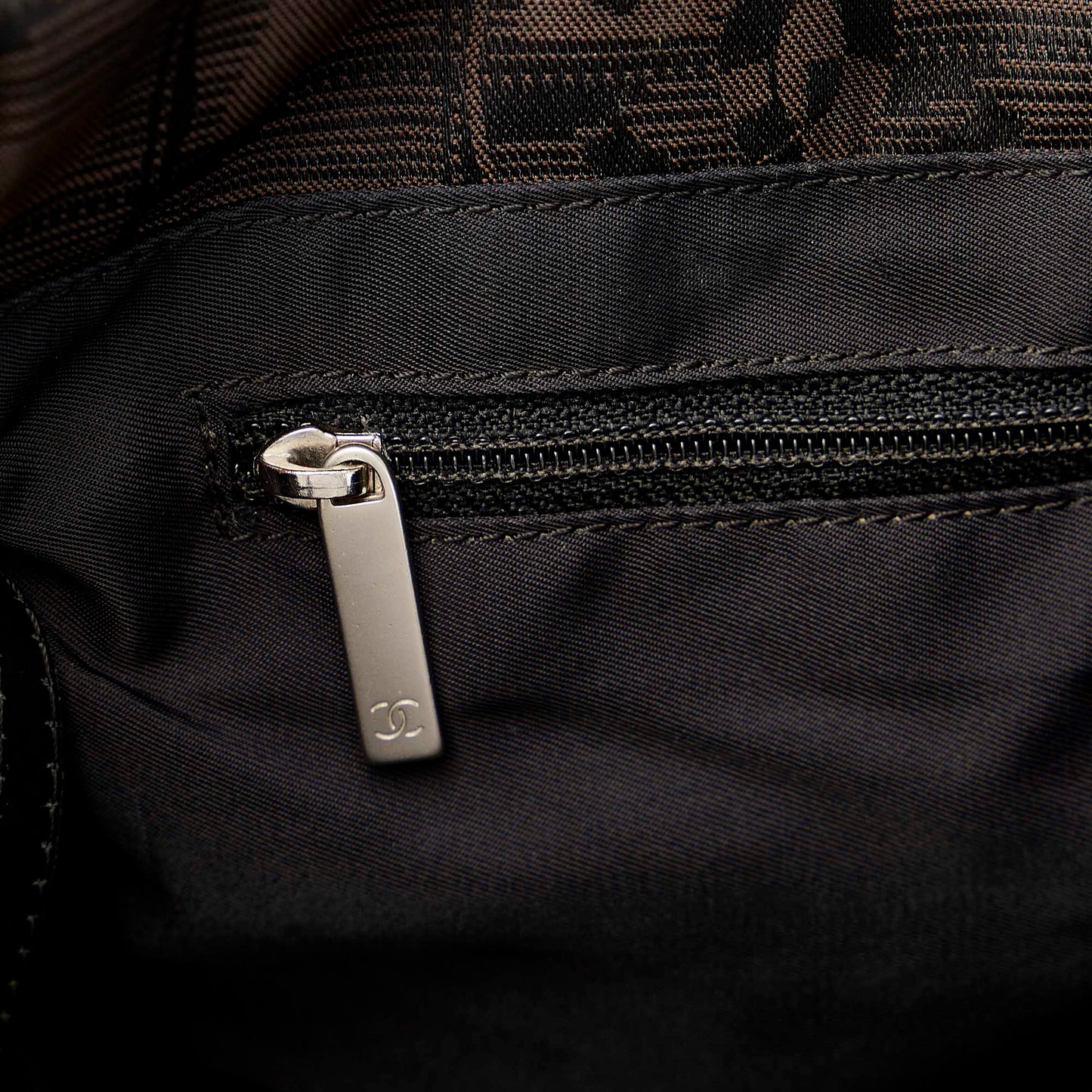 Chanel New Travel Line Canvas Tote Bag Black