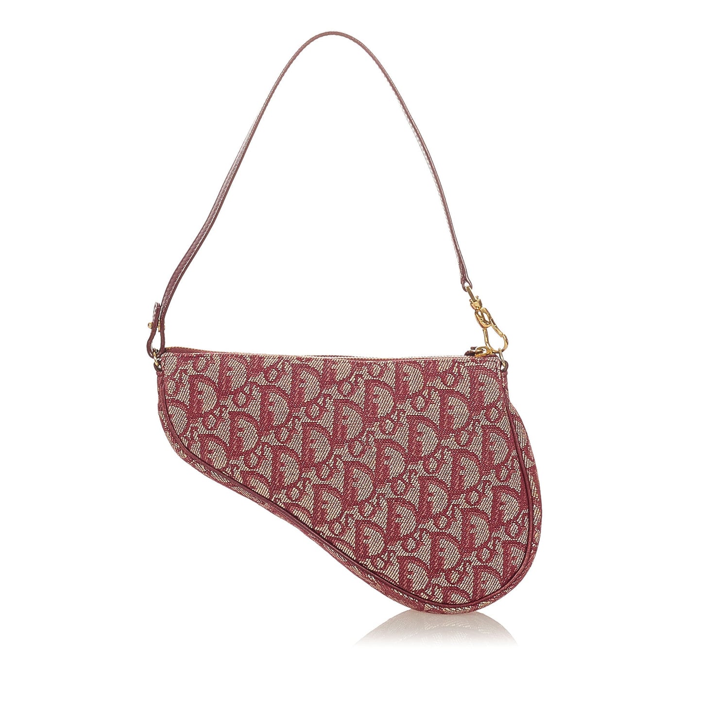 Dior Dior Oblique Canvas Mini Saddle Red