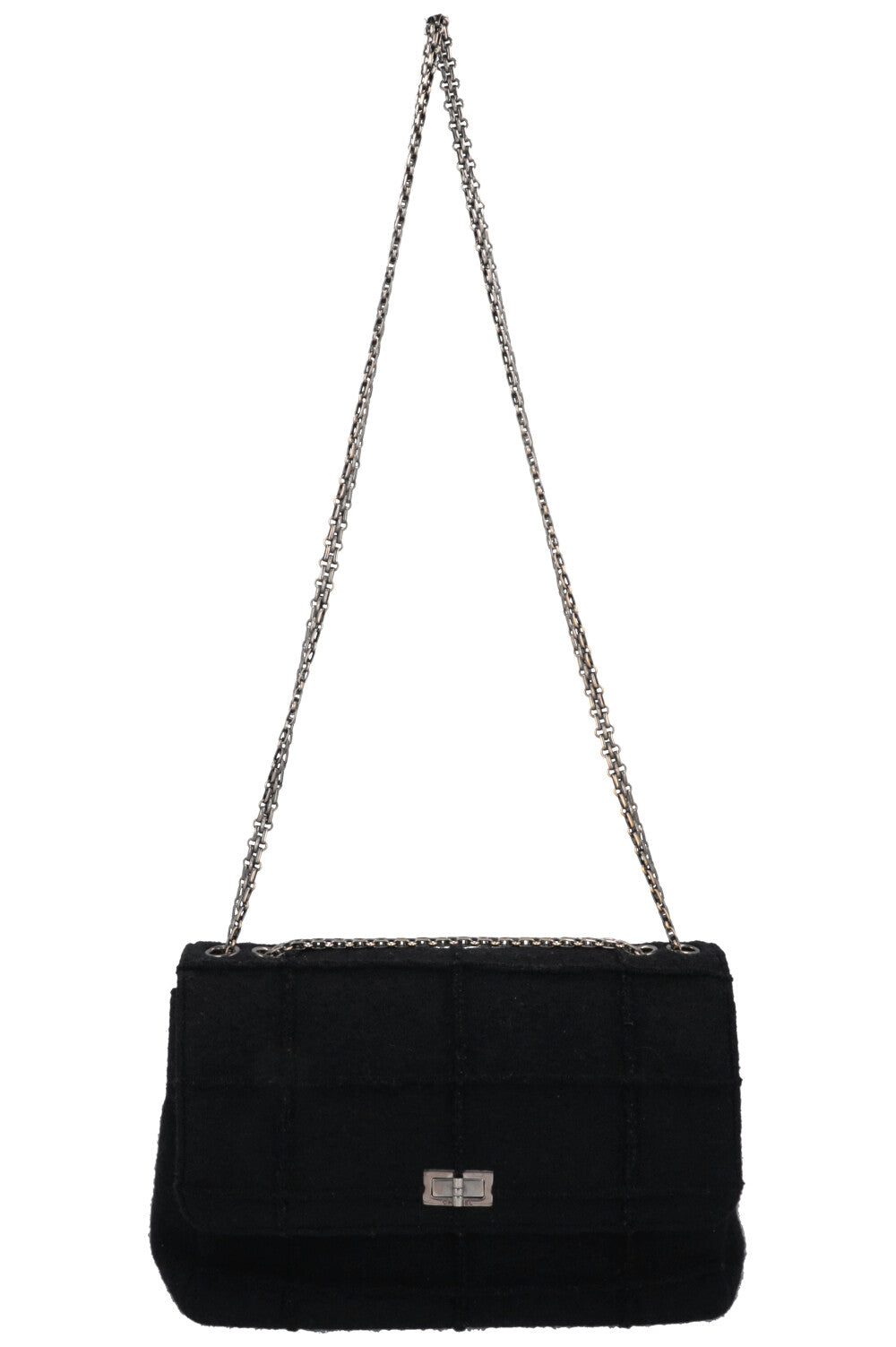 CHANEL 2.55 Large Felt Black
