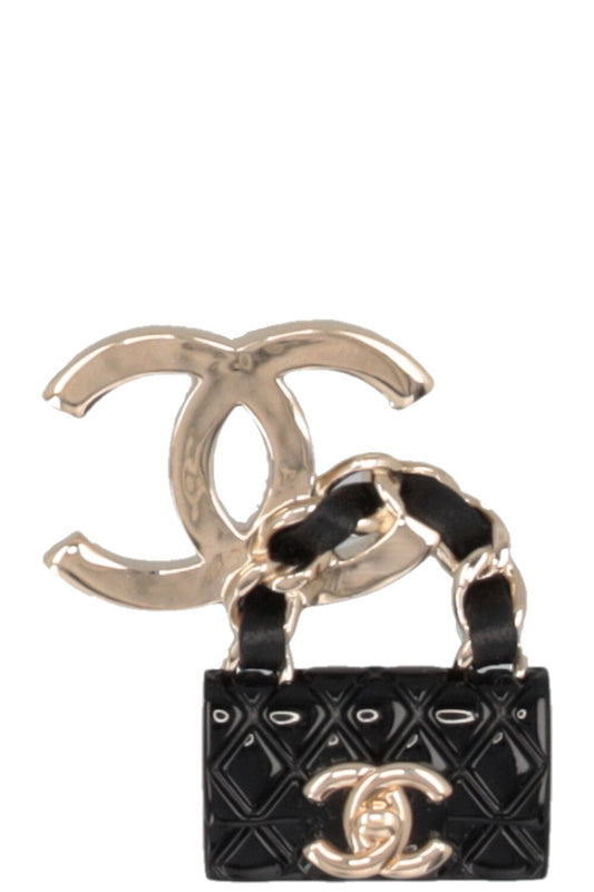 Chanel 2023 Coco Mark Turn Lock CC Brooch