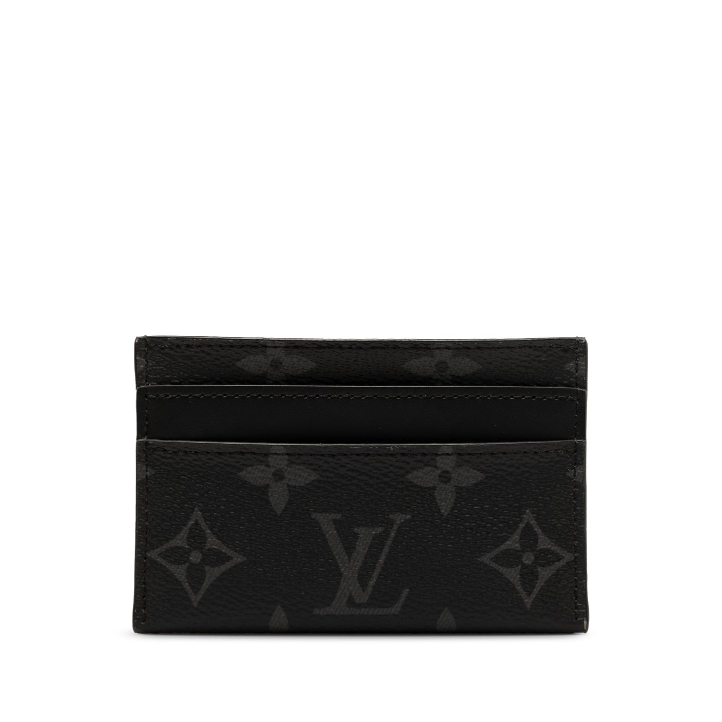 Black Louis Vuitton Monogram Eclipse Porte Cartes Double Card Holder