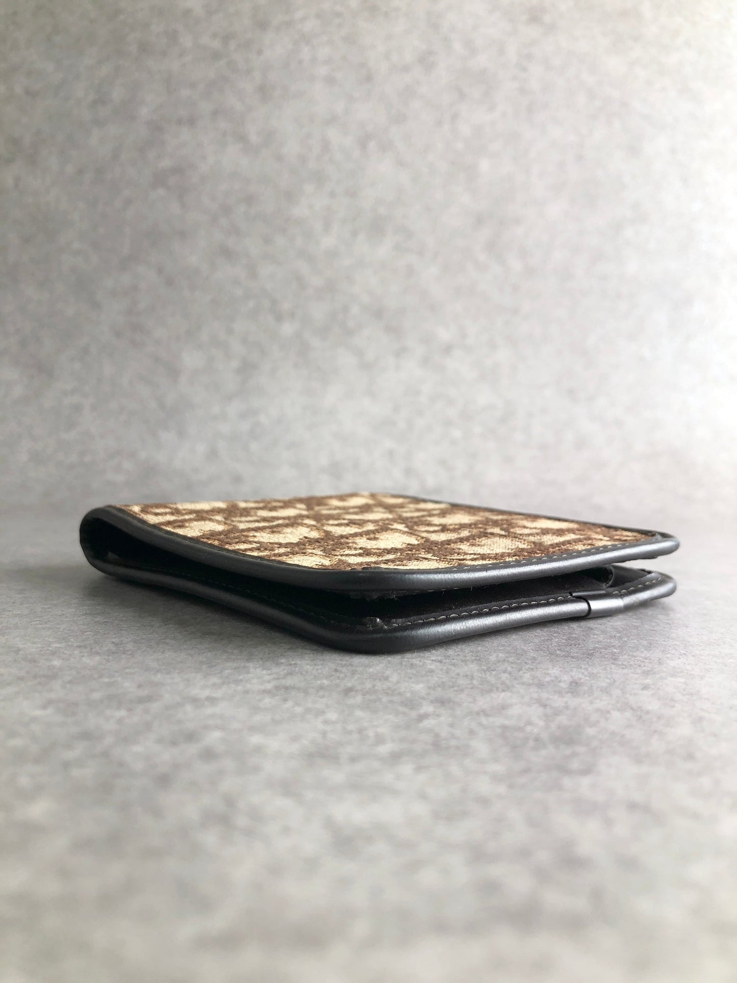 Christian Dior Trotter Folded Wallet Brown Vintage uyfwgb