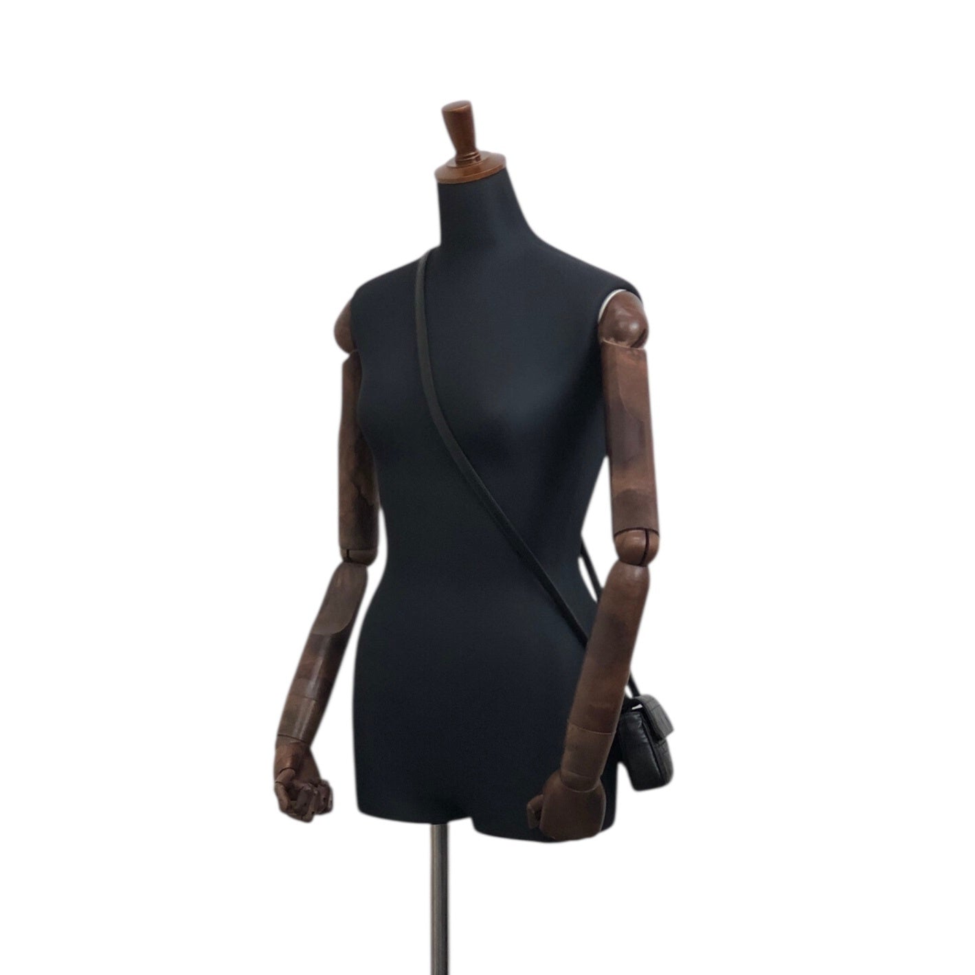 Christian Dior Lady Dior Cannage Small Shoulder bag Black Vintage mppar4