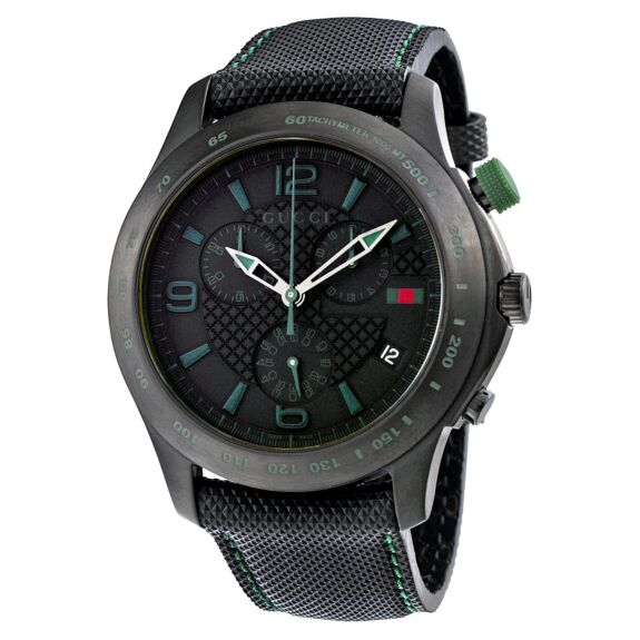 GUCCI G-TIMELESS BLACK CHRONOGRAPH DIAL MEN'S WATCH