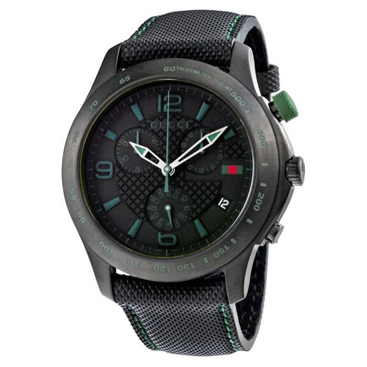 GUCCI G-TIMELESS BLACK CHRONOGRAPH DIAL MEN'S WATCH