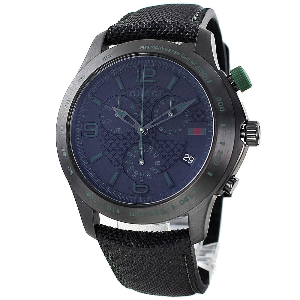 GUCCI G-TIMELESS BLACK CHRONOGRAPH DIAL MEN'S WATCH