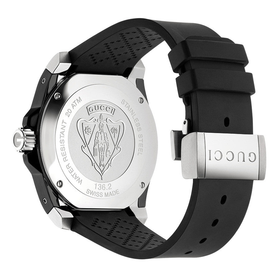 GUCCI DIVE MATTE BLACK DIAL WATCH