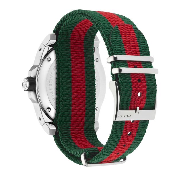GUCCI DIVE WEB NYLON STRAP WATCH