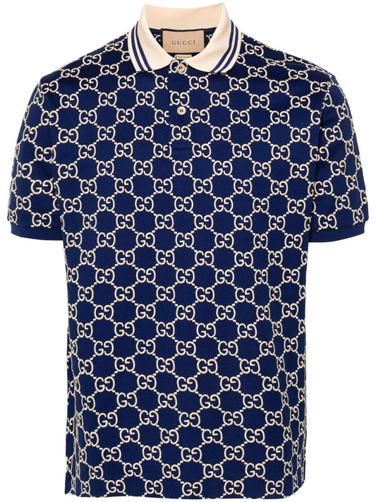 GUCCI GG SUPREME PIQUE STRETCH POLO SHIRT