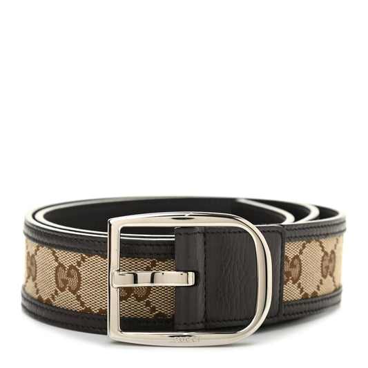 GUCCI GG SUPREME GUCCISSIMA CALFSKIN 40MM PALLADIUM BUCKLE BELT