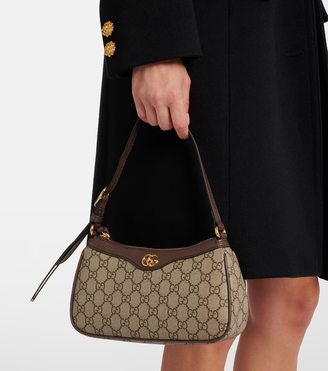 GUCCI GG SUPREME SMALL OPHIDIA SHOULDER BAG