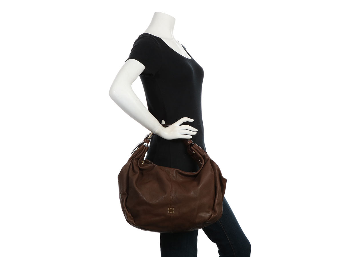 Givenchy Medium Brown Leather Hobo