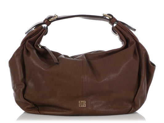 Givenchy Medium Brown Leather Hobo