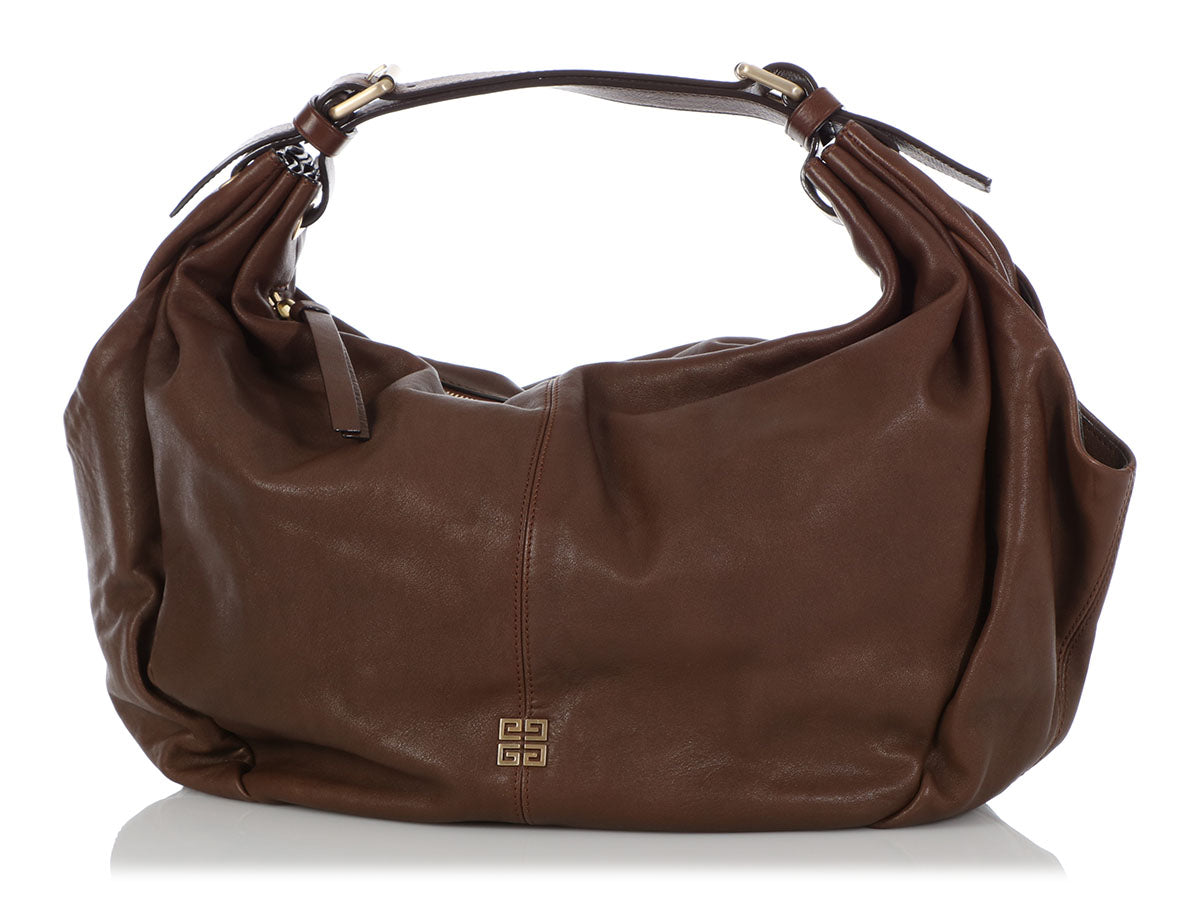 Givenchy Medium Brown Leather Hobo
