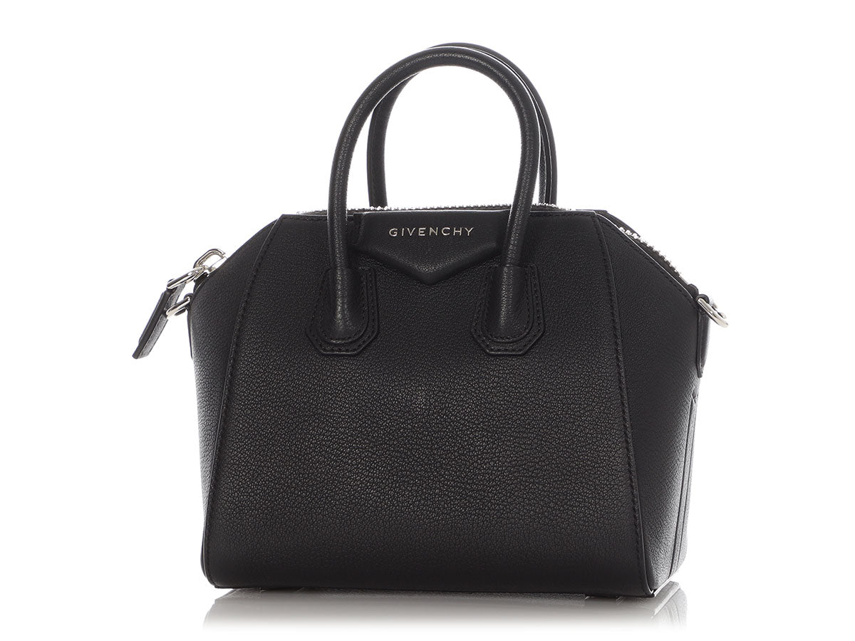 Givenchy Mini Black Grained Leather Antigona