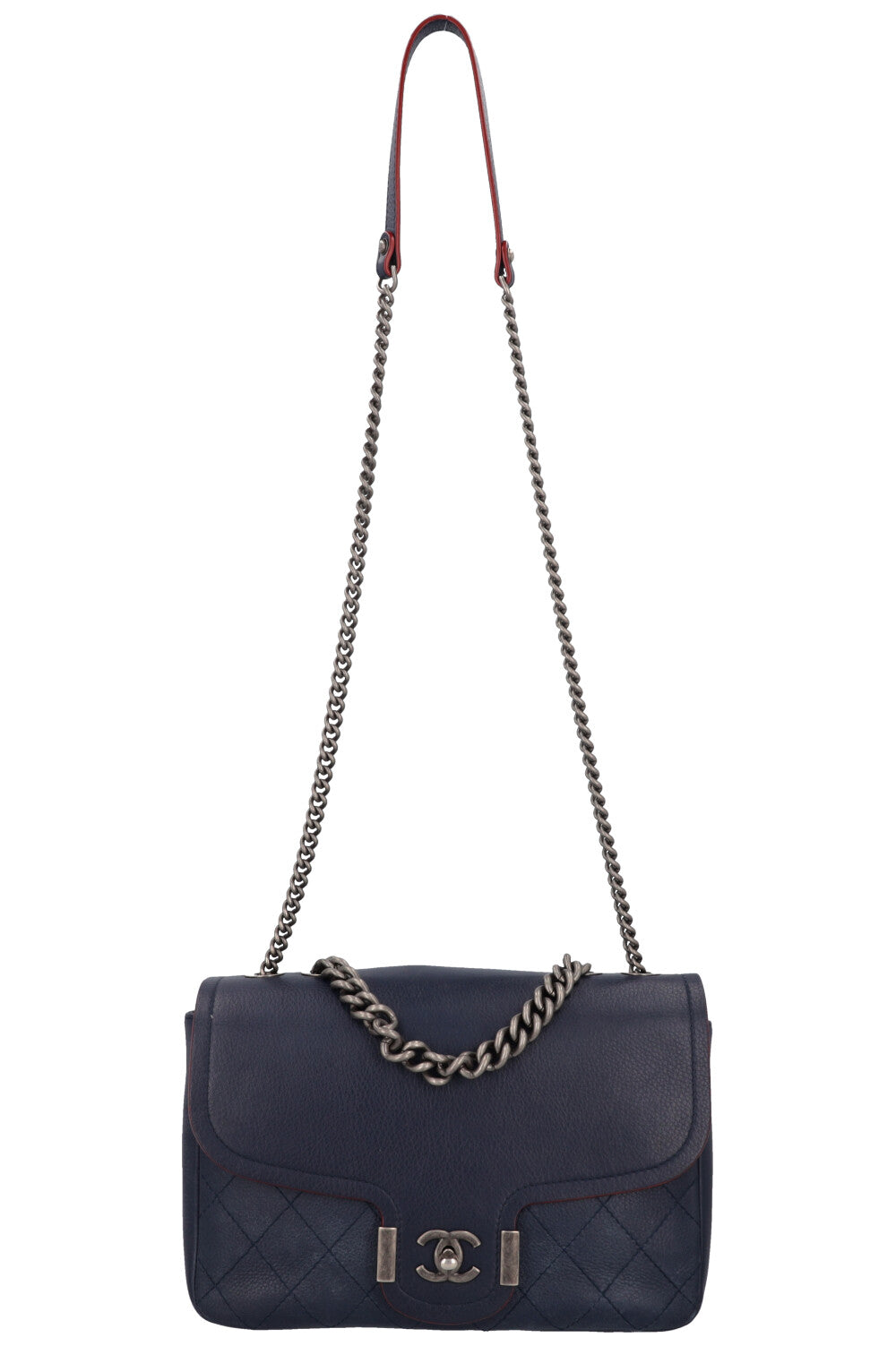 CHANEL 2018 Paris Greece Archi Chic Flap Bag Blue