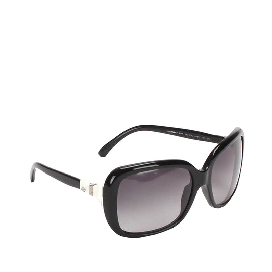 CC Bow Square Tinted Sunglasses Black