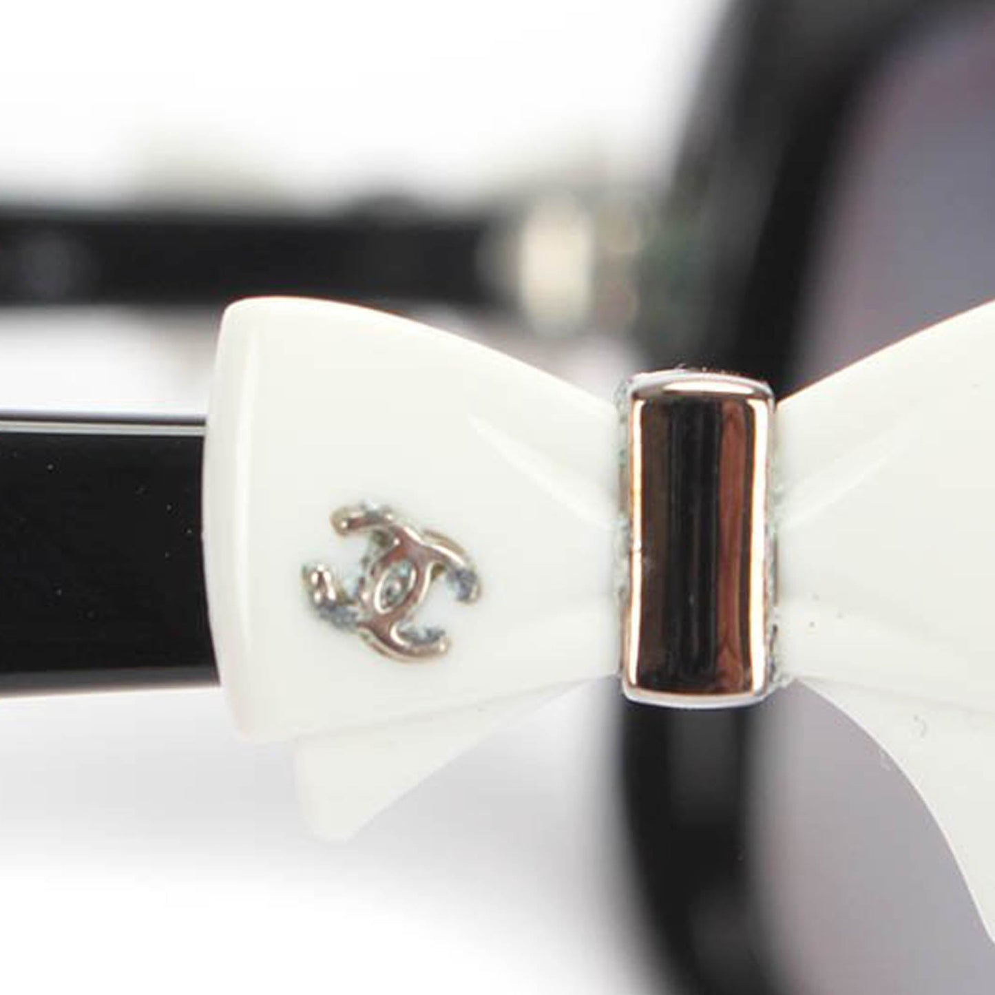 CC Bow Square Tinted Sunglasses Black