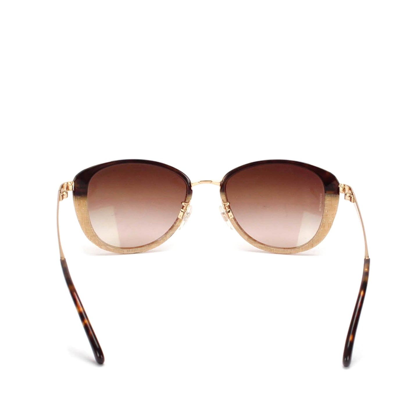 Chanel CC Round Tinted Sunglasses Brown