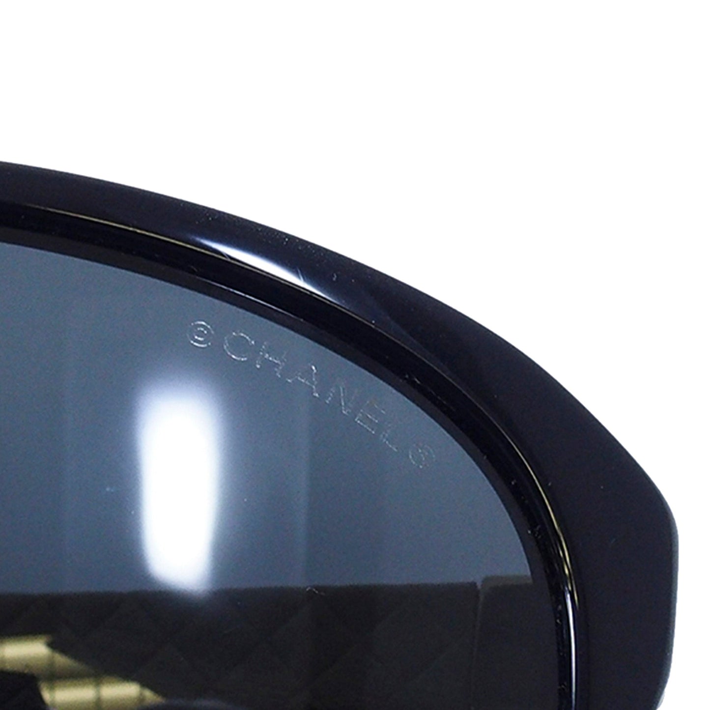 CC Matelasse Tinted Sunglasses Black