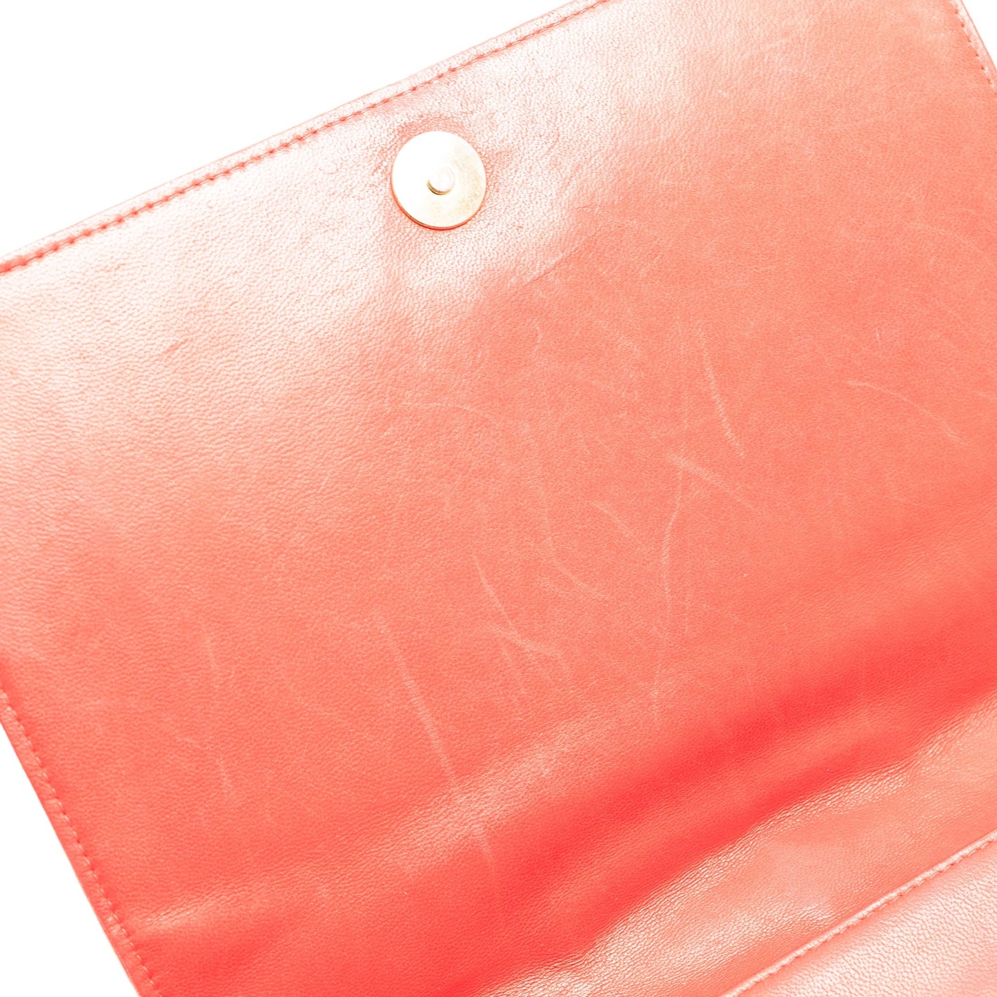 Red Chanel CC Quilted Lambskin Full Flap Crossbody Bag