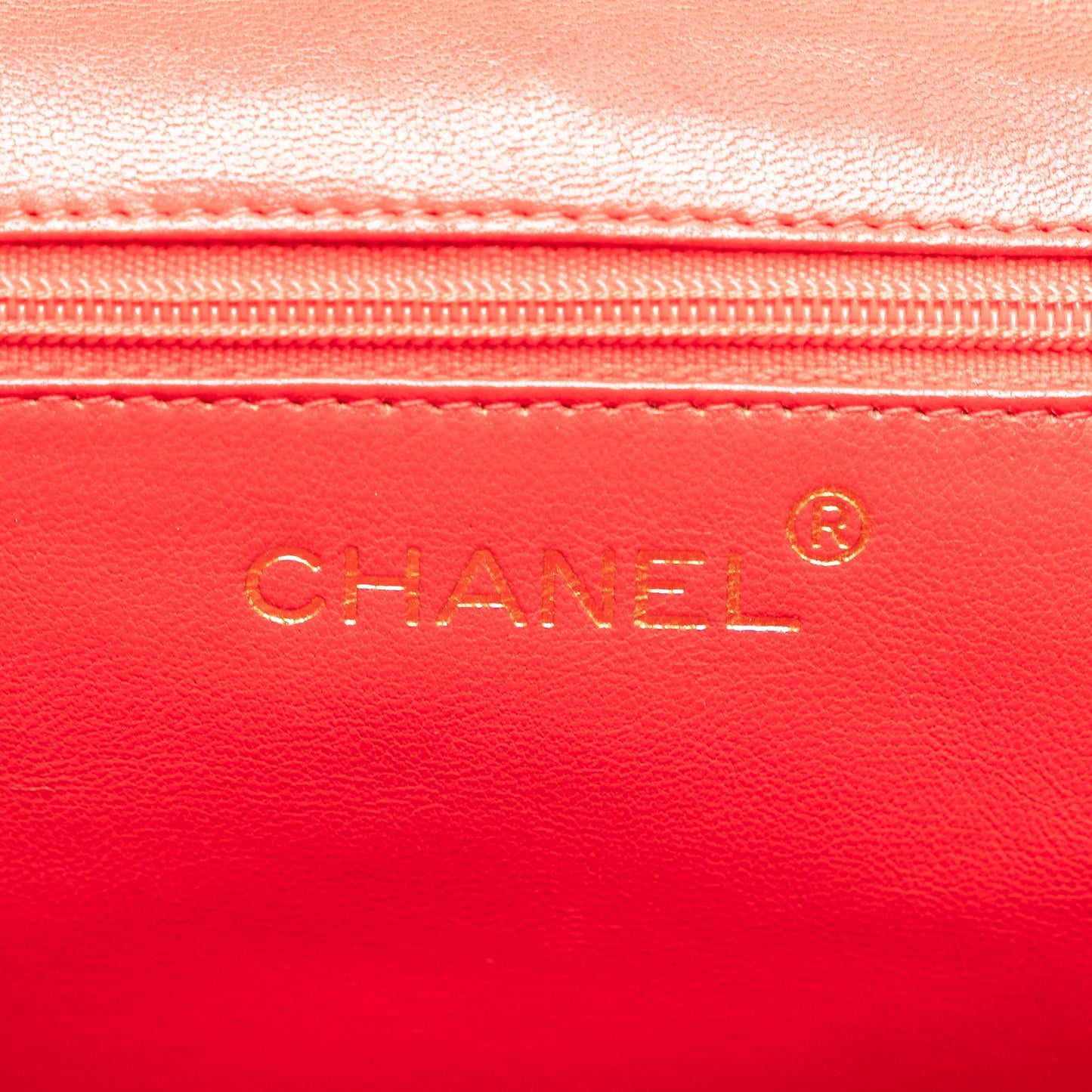 Red Chanel CC Quilted Lambskin Full Flap Crossbody Bag
