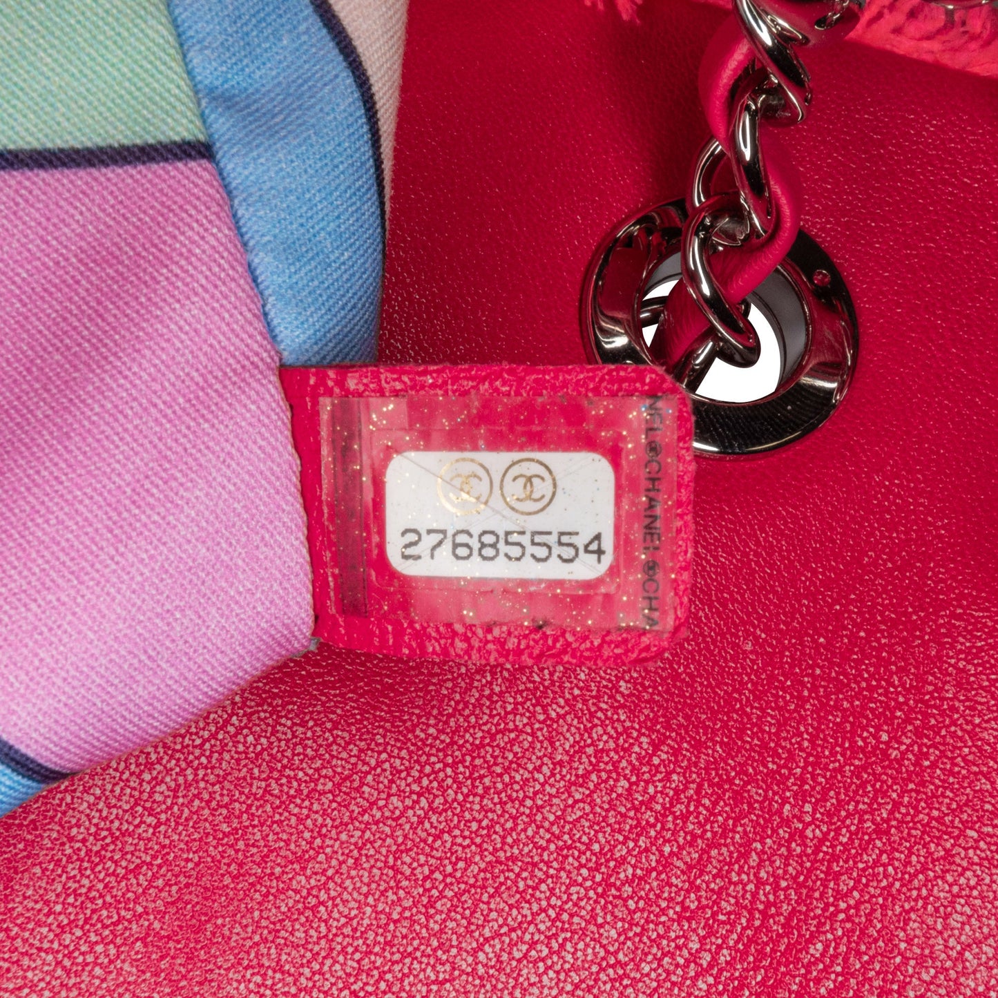 Pink Chanel Medium Quilted Terry Cloth Coco Beach Flap Shoulder Bag